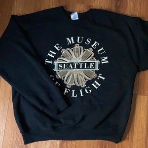black crew neck